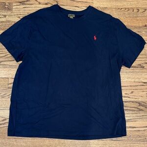 Polo by Ralph Lauren Navy Tee with Red Pony Embroidery